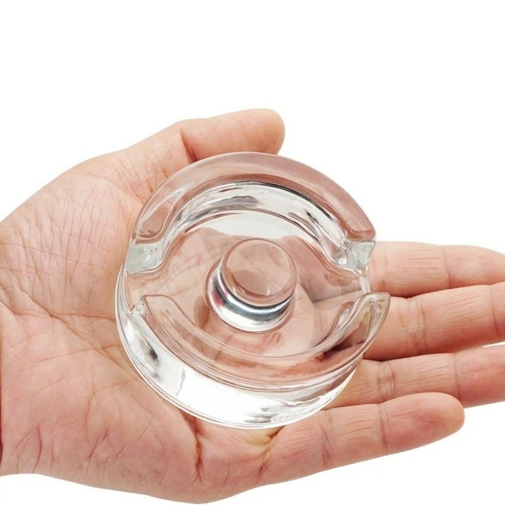 Mason Jar Wide Mouth - Tapa de vidrio fermentadora con asa,