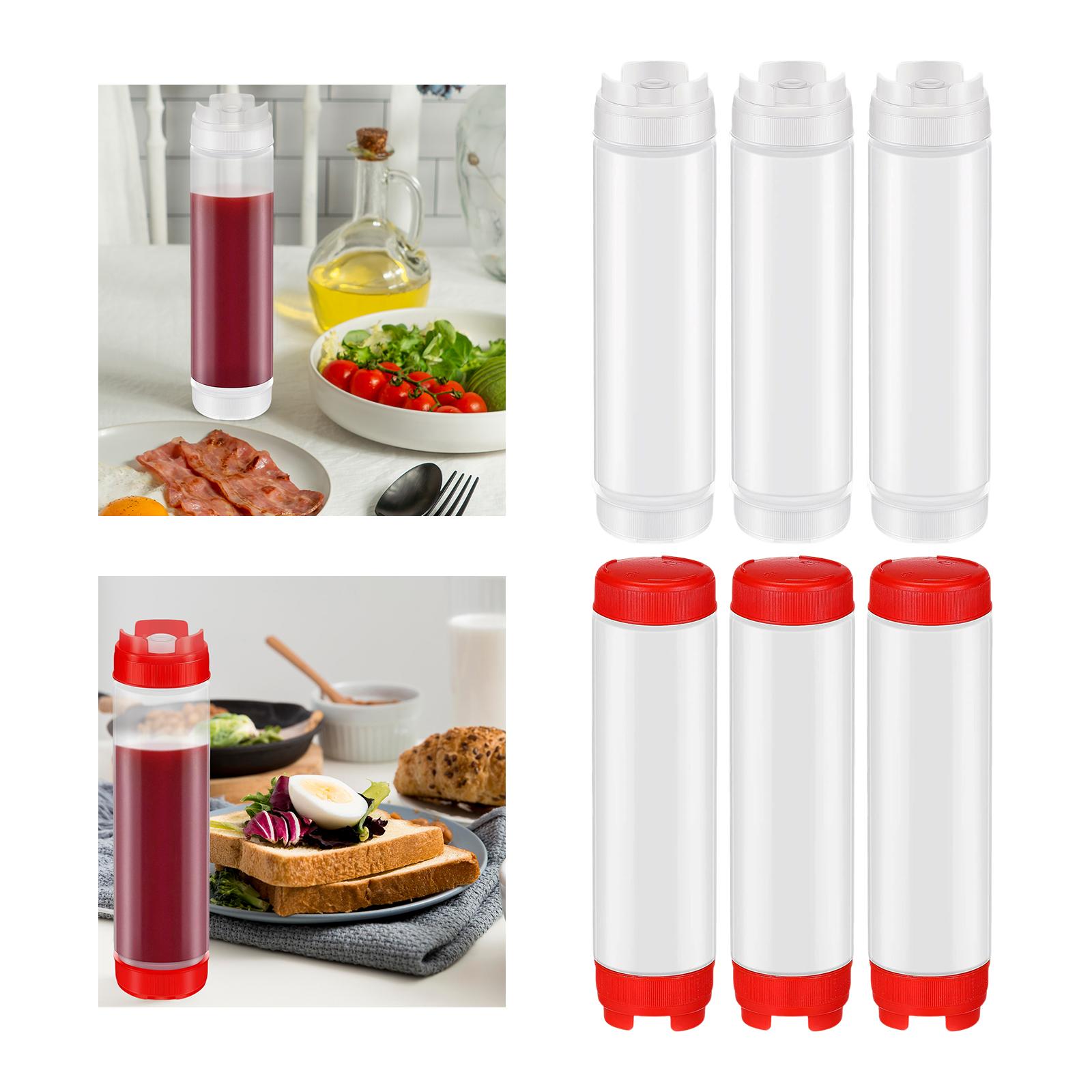 Condiment Squeeze Bottle - 3 Botellas Exprimibles para Condimentos, Botellas