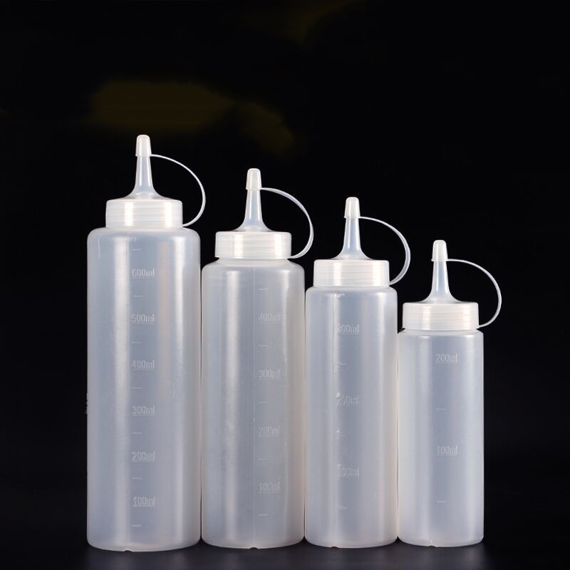 Condiment Squeeze Bottle - Botellas grandes para condimentos exprimibles con