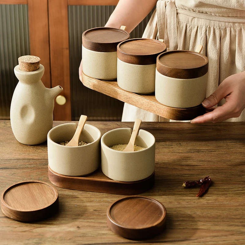 Food Storage Containers Xl - Juego de frascos de cerámica modernos