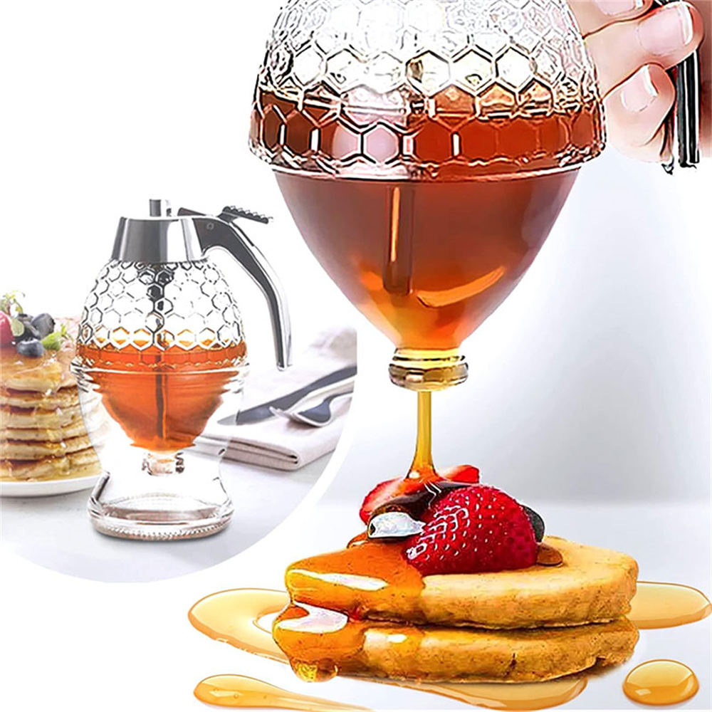 Condiment Squeeze Bottle - Dispensador de miel sin goteo con