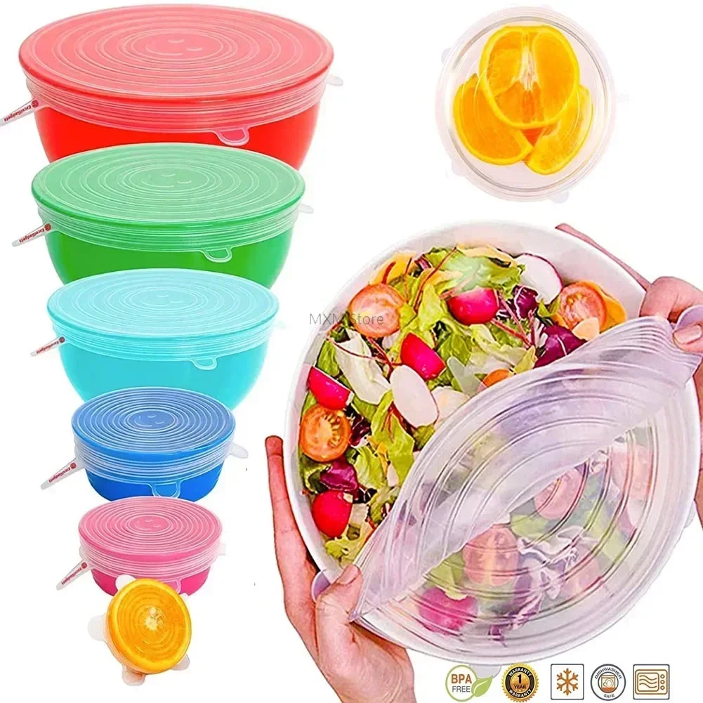 Silicone Stretch Lid - Tapa Universal para utensilios de cocina,