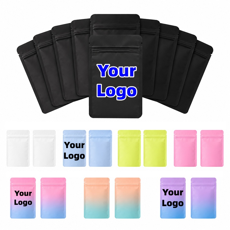 Food Storage Bags Zip Lock Pouch - Bolsas Planas Reutilizables de Aluminio con
