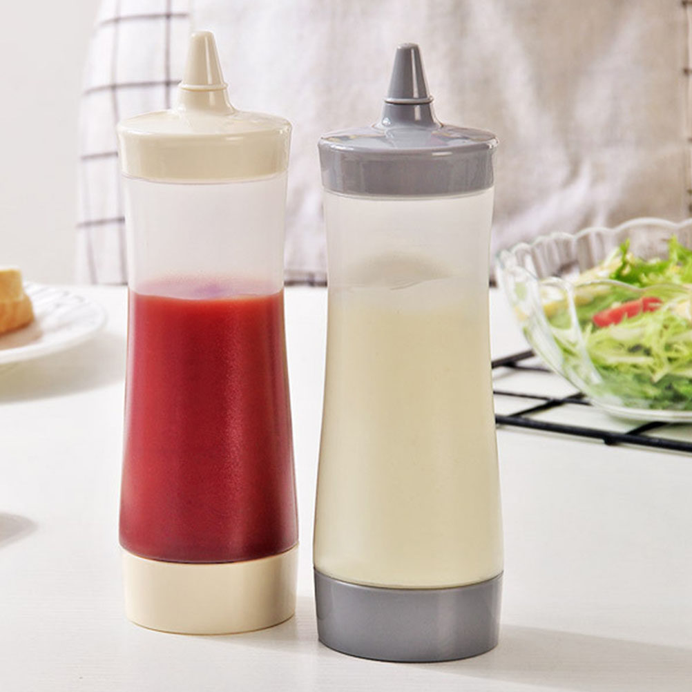 Condiment Squeeze Bottle - 2 Botellas Transparentes para Salsas, Aderezos