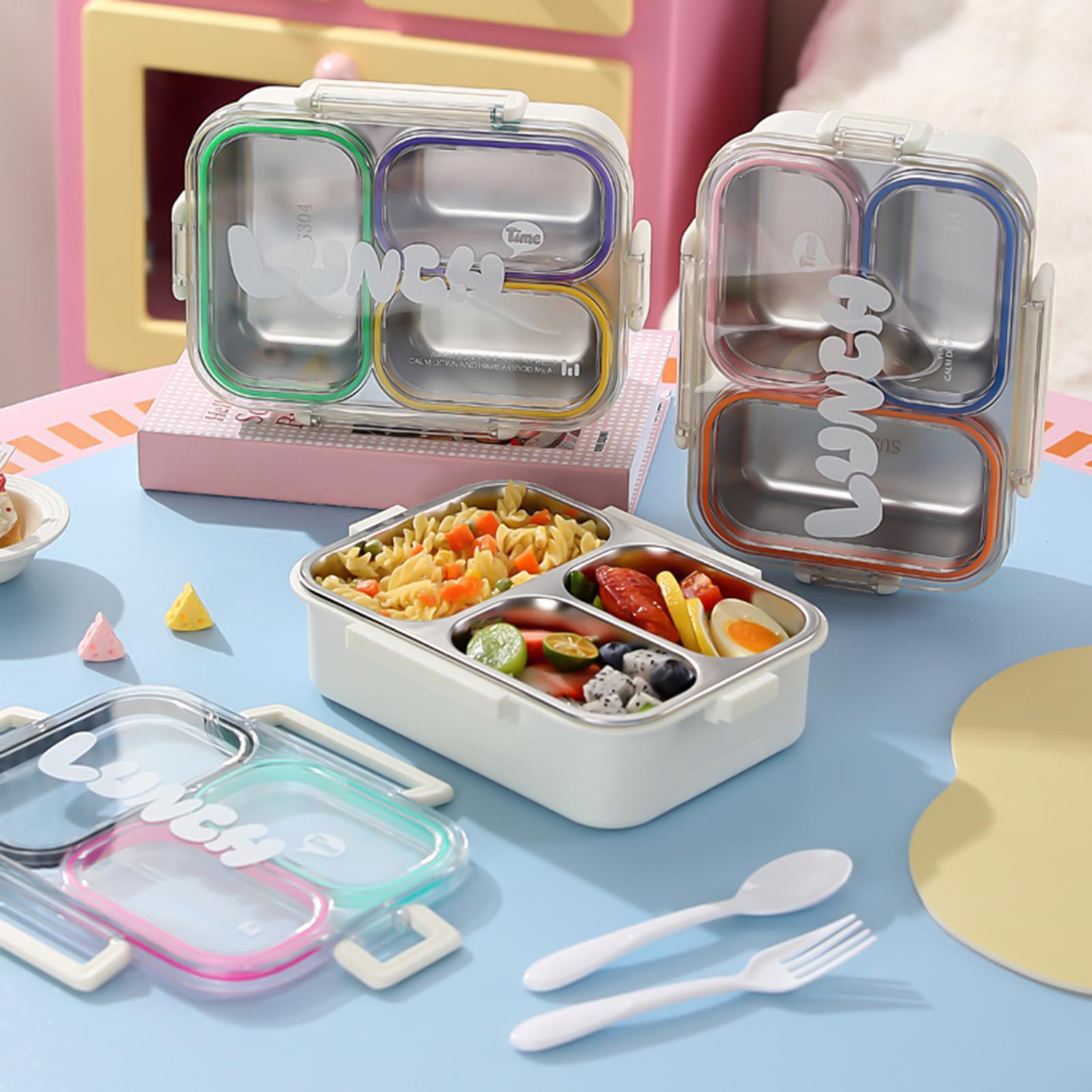 Food Storage Vault - Lonchera de Acero Inoxidable con 3