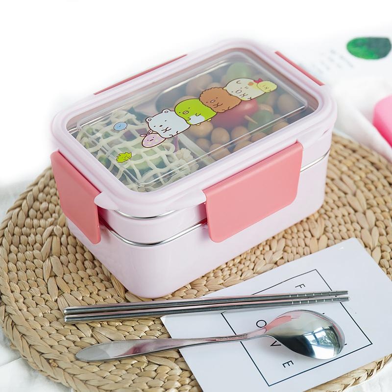 Glass Meal Prep Container - Fiambrera de dibujos animados con patrón