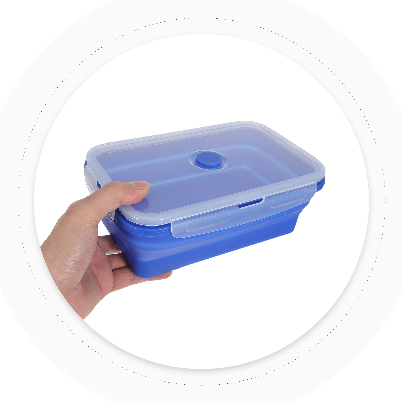 Food Storage Home - 4 recipientes plegables de silicona para