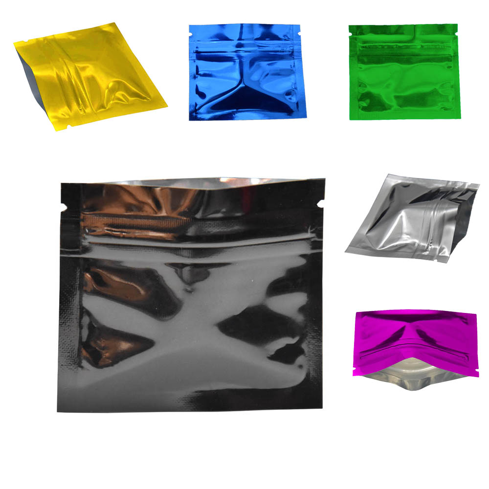 Food Storage Bags Zip Lock Pouch - Bolsa de aluminio brillante para almacenamiento