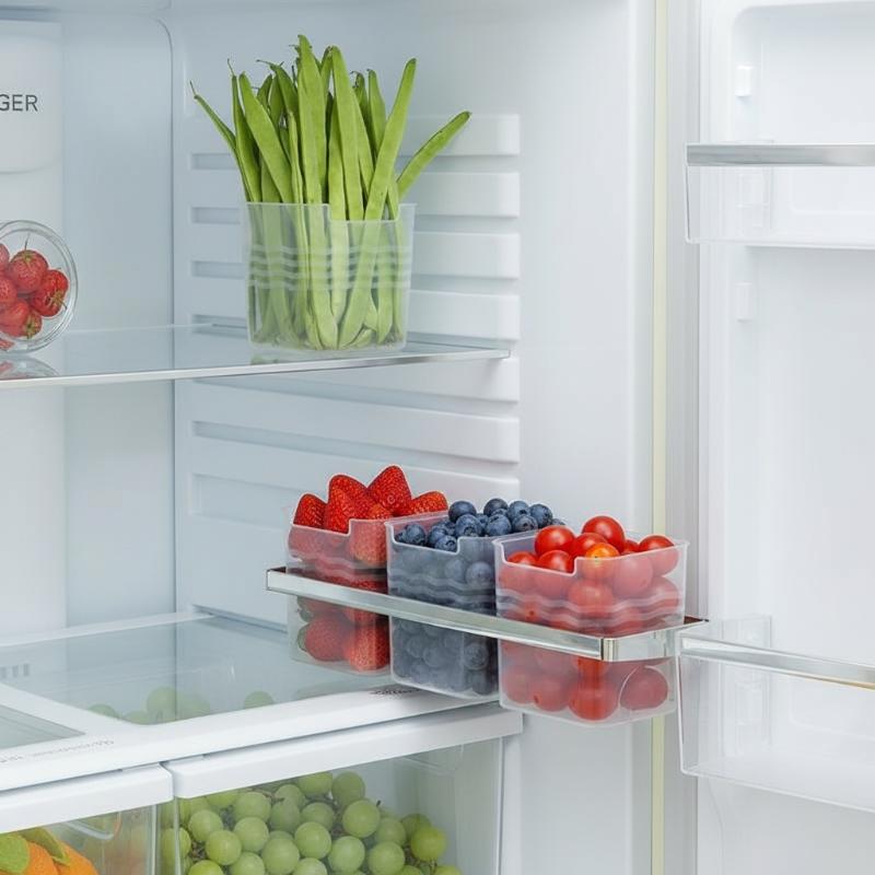Food Storage Plastic Boxes - 4 Cajas de Almacenamiento para Refrigerador