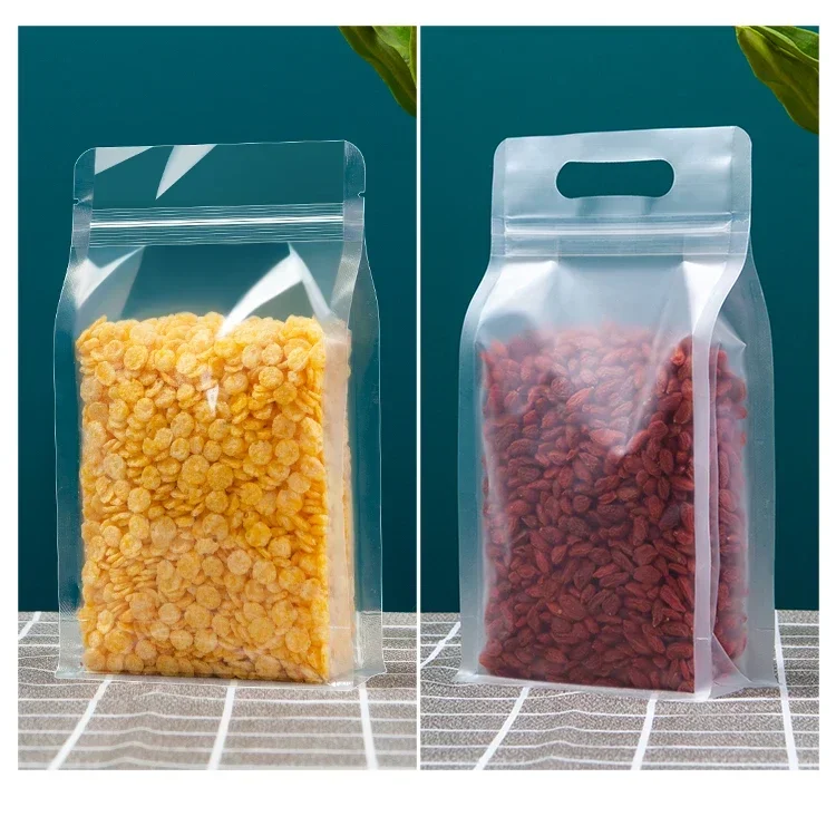 Food Storage Bags Zip Lock Pouch - 50 bolsas transparentes con cierre hermético