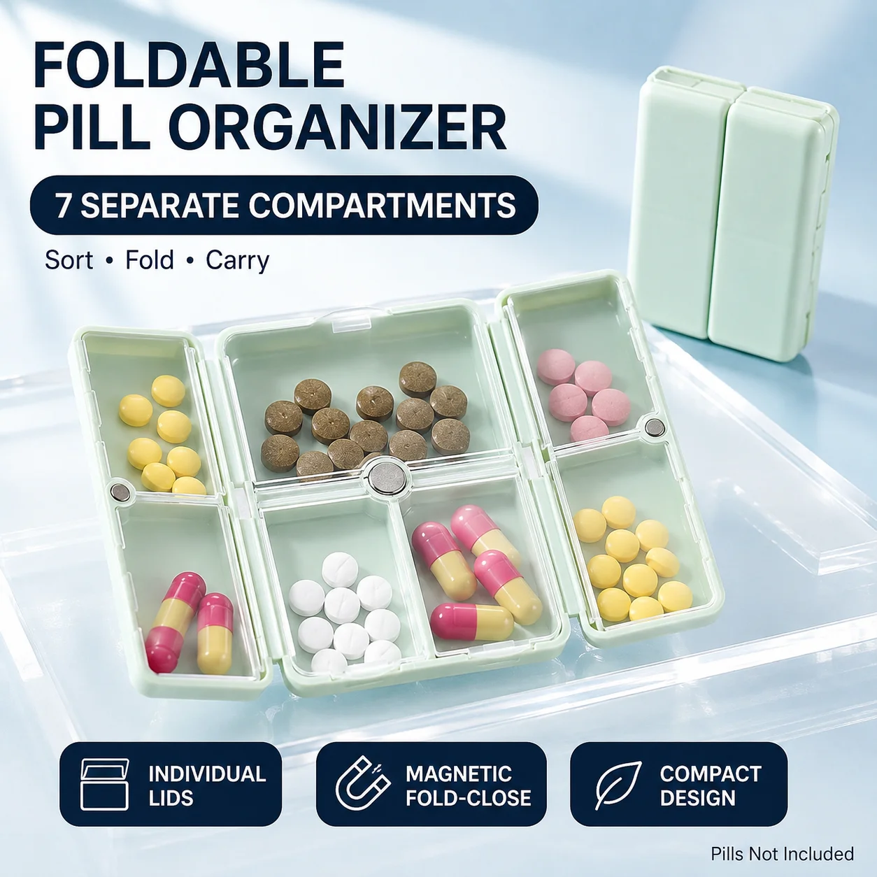 Food Storage Vault - Caja de almacenamiento de medicamentos plegable