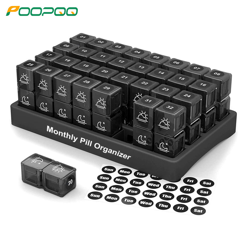 Food Storage Vault - Organizador de pastillas mensual 2 veces