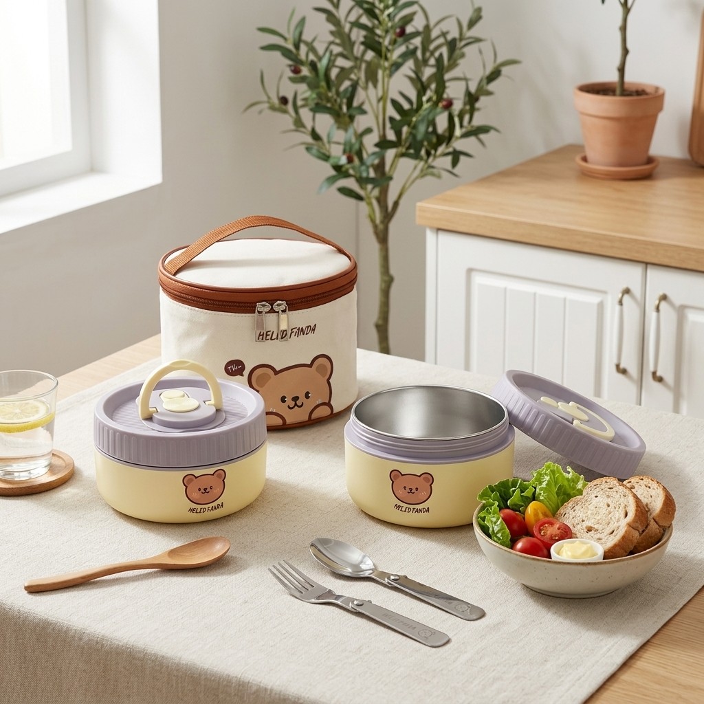 Food Storage Underground - Lonchera Infantil de Acero Inoxidable 304,