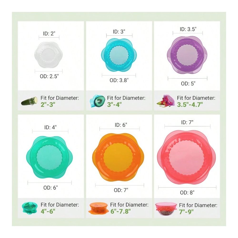 Tapas Elásticas Reutilizables  - Silicone Stretch Lid reseña y precio