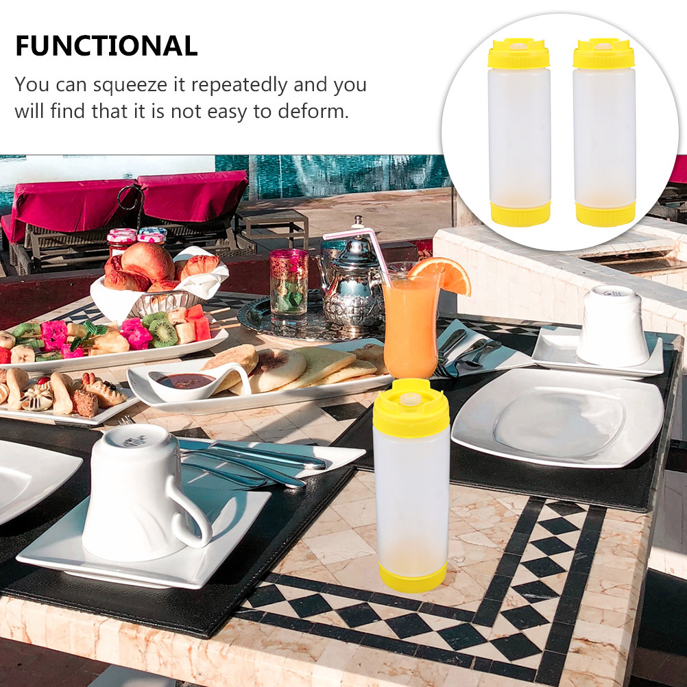 2 Botellas de Plástico de Dobl - Condiment Squeeze Bottle reseña y precio