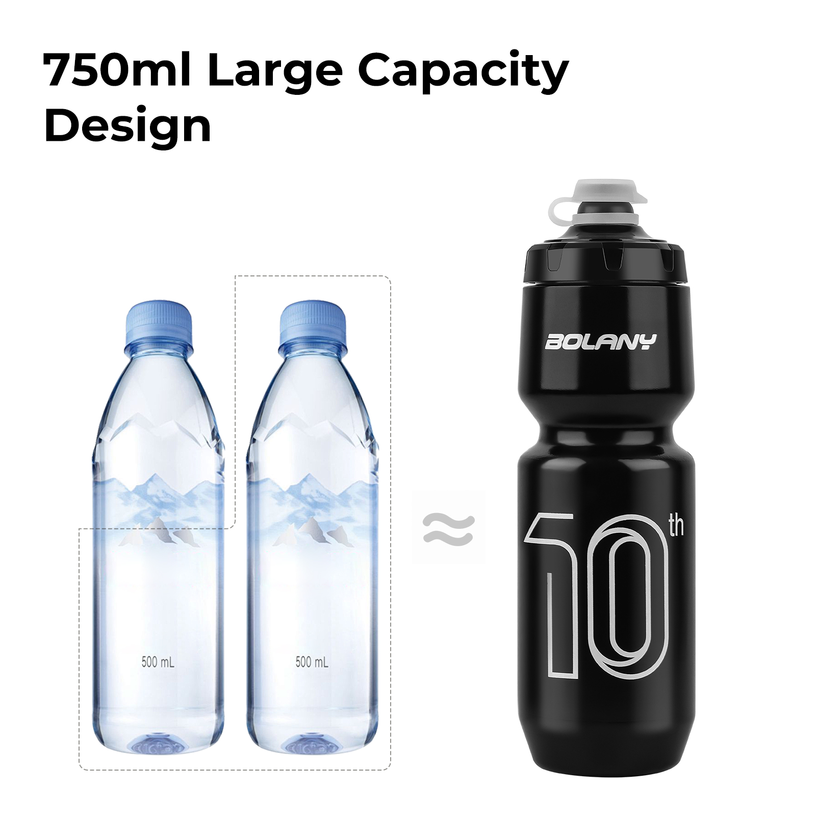BOLANY 750ML botella deportiva - Condiment Squeeze Bottle reseña y precio