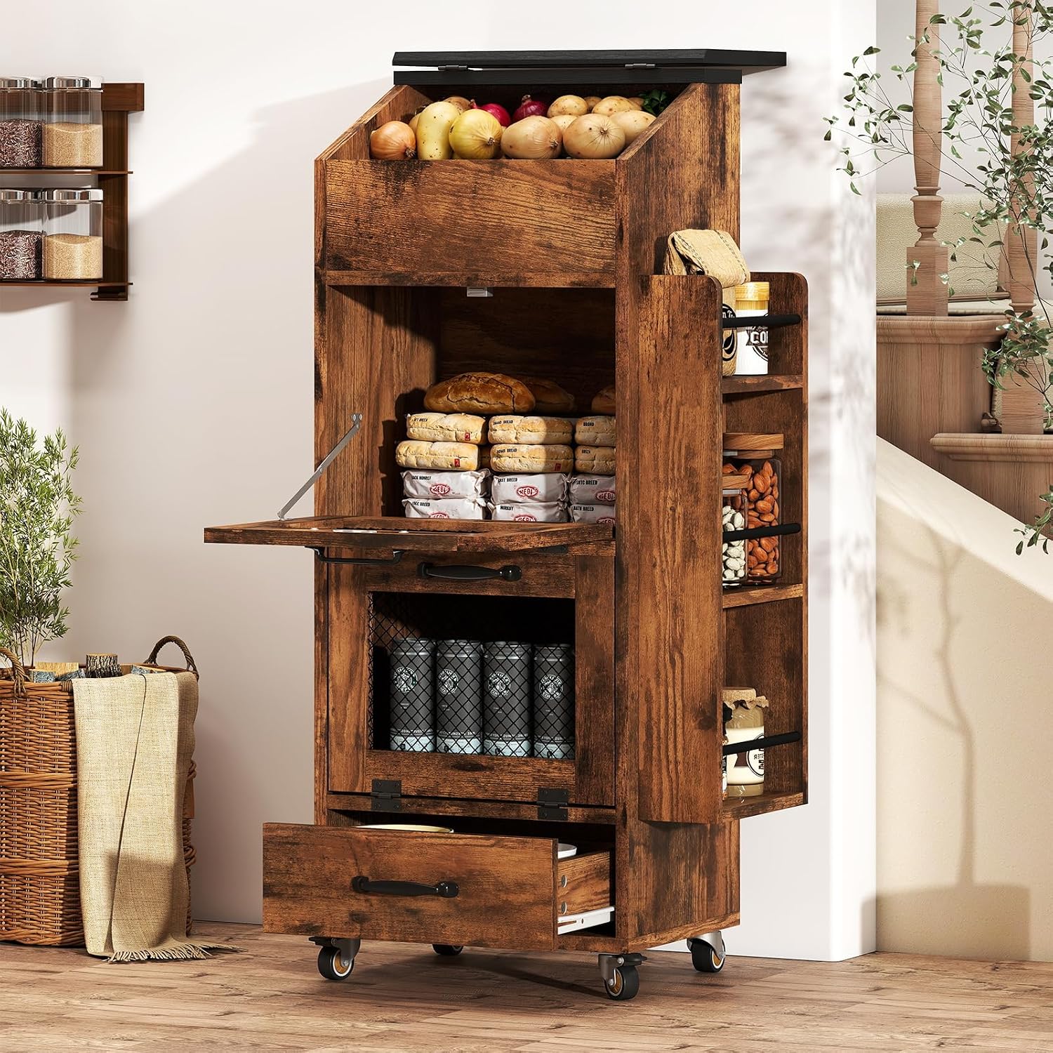 Contenedor de almacenamiento d - Food Storage On Wheels reseña y precio