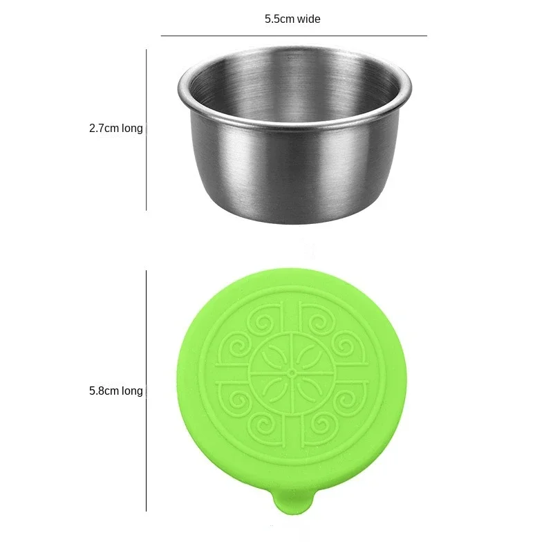 6 unid/set 304 tazas de salsa  - Silicone Stretch Lid reseña y precio