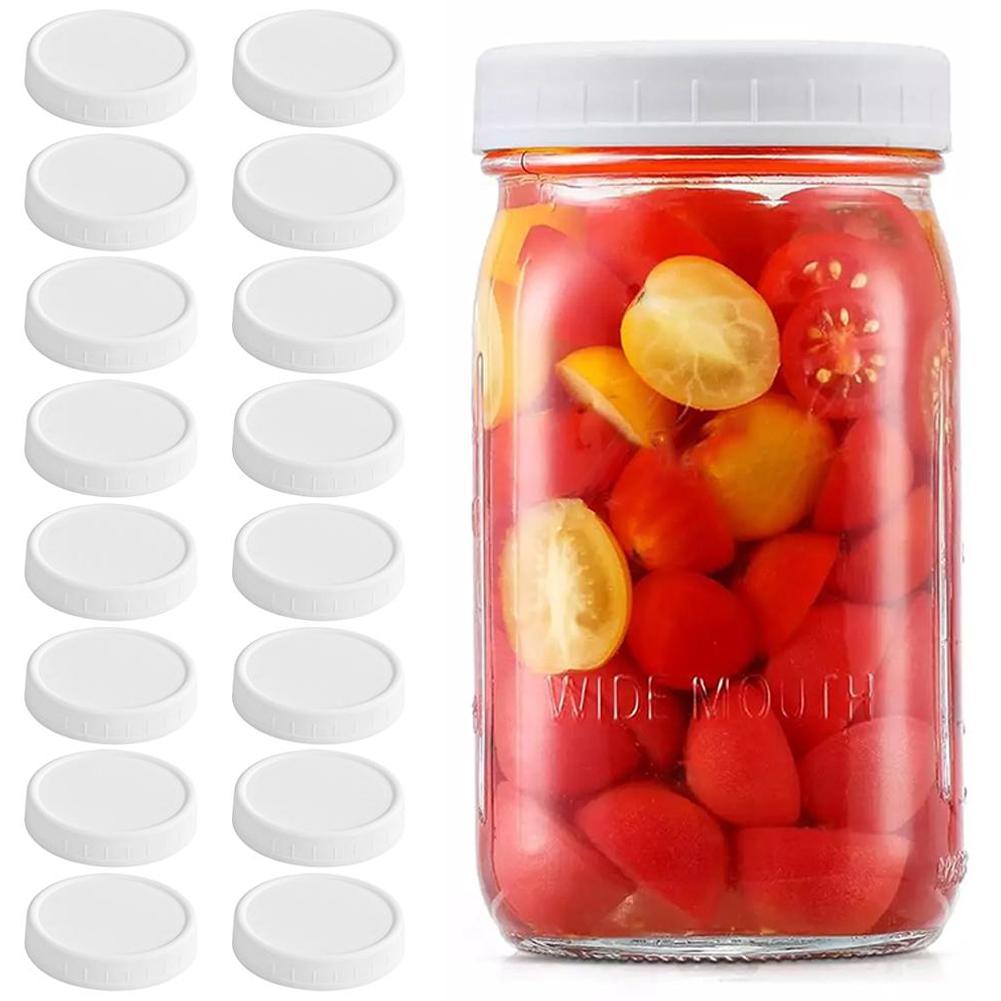 1/16 unidades Tapas de plástic - Mason Jar Wide Mouth reseña y precio