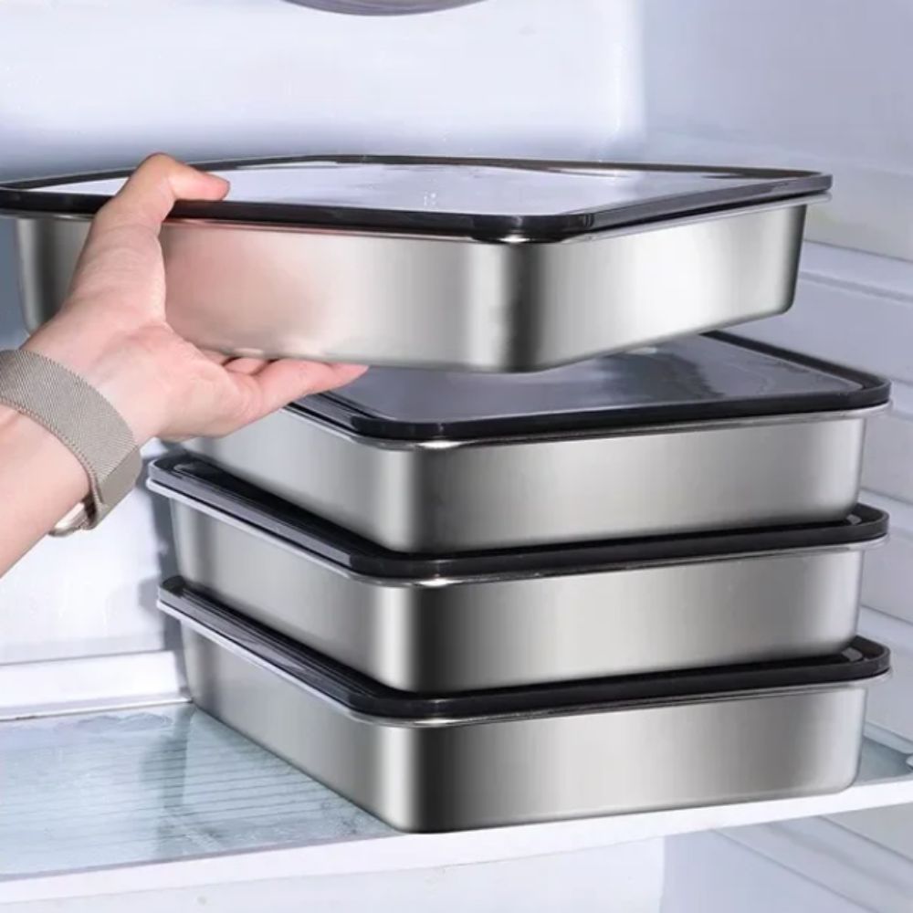 Recipiente de Acero Inoxidable - Food Storage Containers Xl reseña y precio