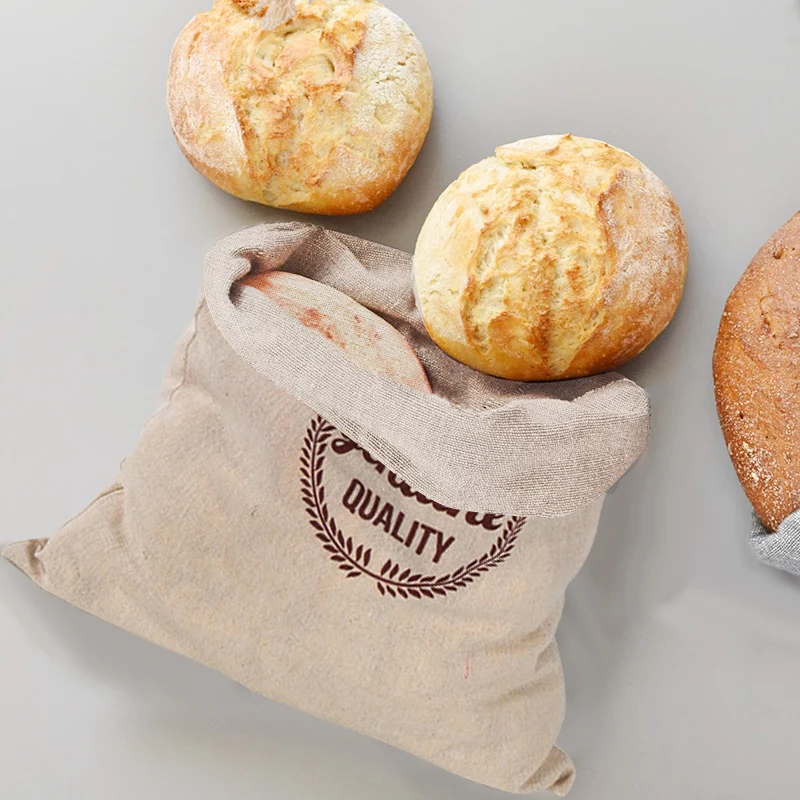 Bolsa de pan de lino, bolsas r - Food Storage Plant reseña y precio