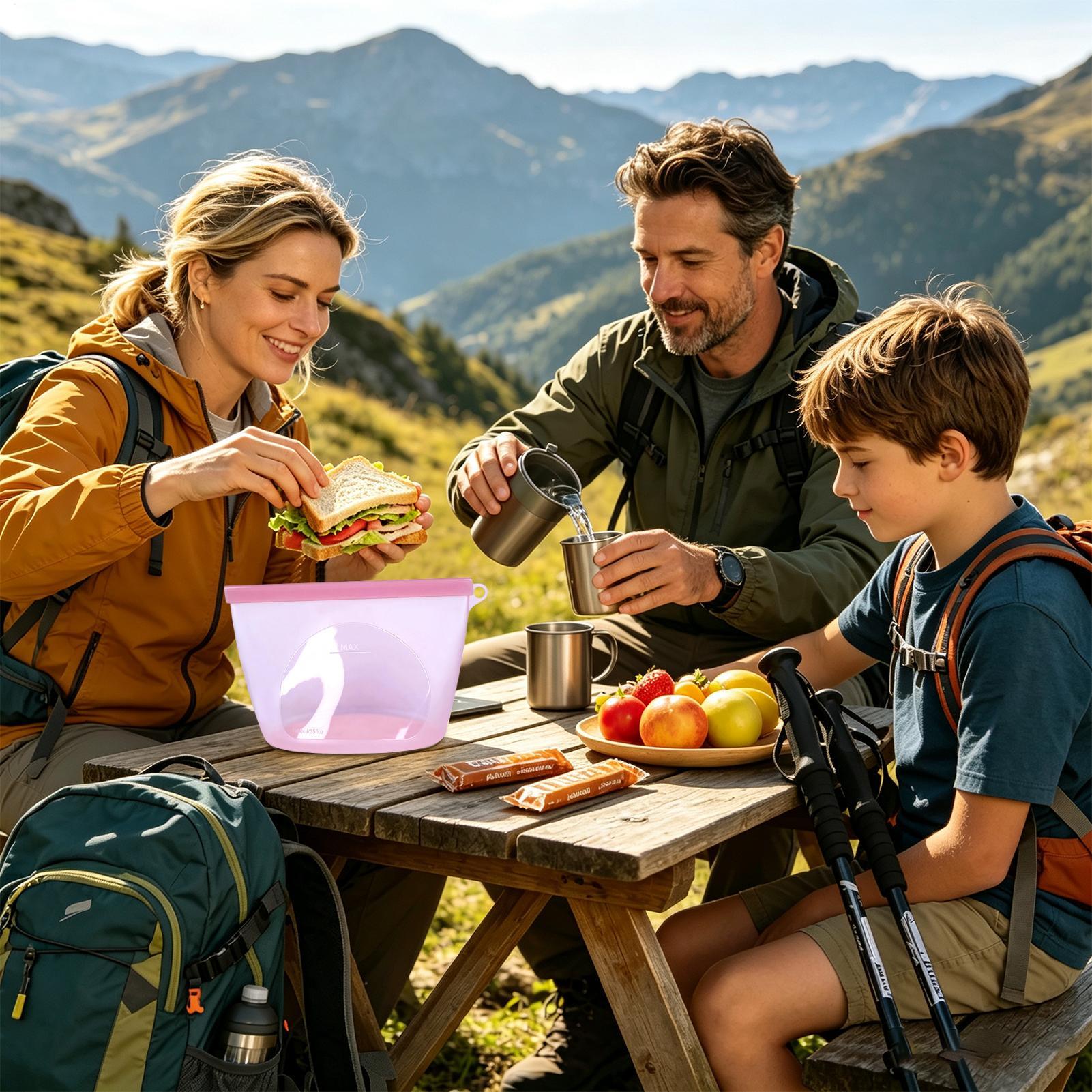 Bolsas de silicona con cierre  - Food Storage Bags Zip Lock Pouch reseña y precio