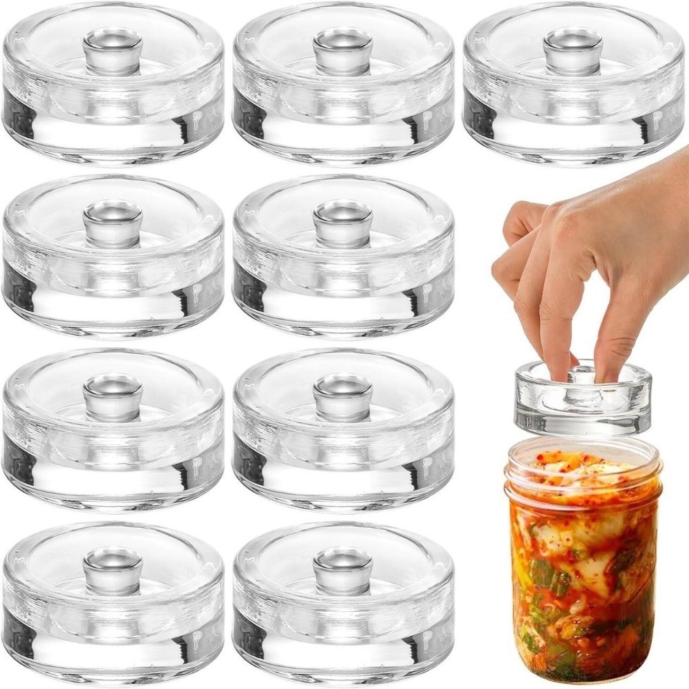 Pesas de vidrio con asa, tapas - Mason Jar Wide Mouth reseña y precio