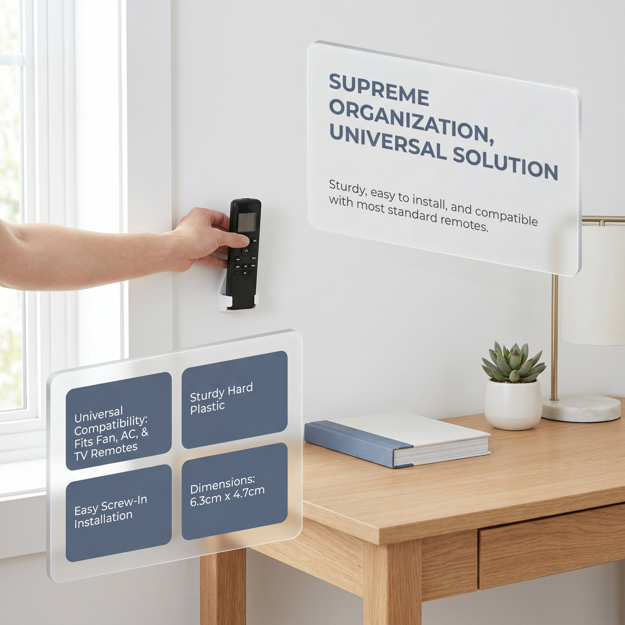 4 piezas de soporte de pared d - Food Storage Plastic Boxes reseña y precio
