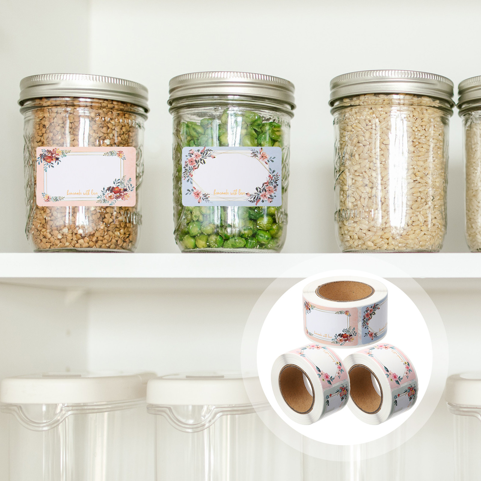 3 rollos de etiquetas adhesiva - Food Storage Label reseña y precio