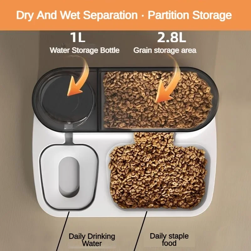 Alimentador automático 2 en 1  - Dog Food Storage Xl reseña y precio
