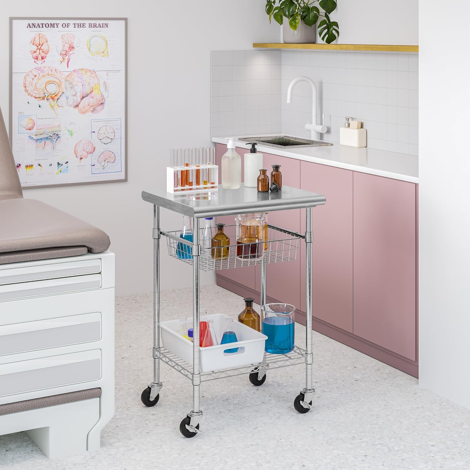 Carrito de preparación comerci - Food Storage On Wheels reseña y precio