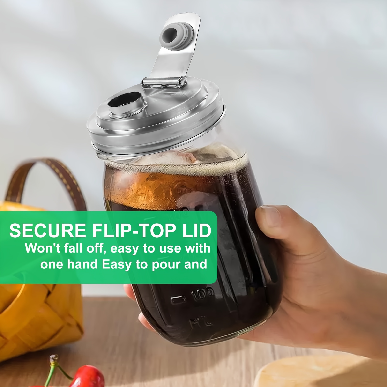 Paquete de 1/2 tapa de acero i - Mason Jar Wide Mouth reseña y precio