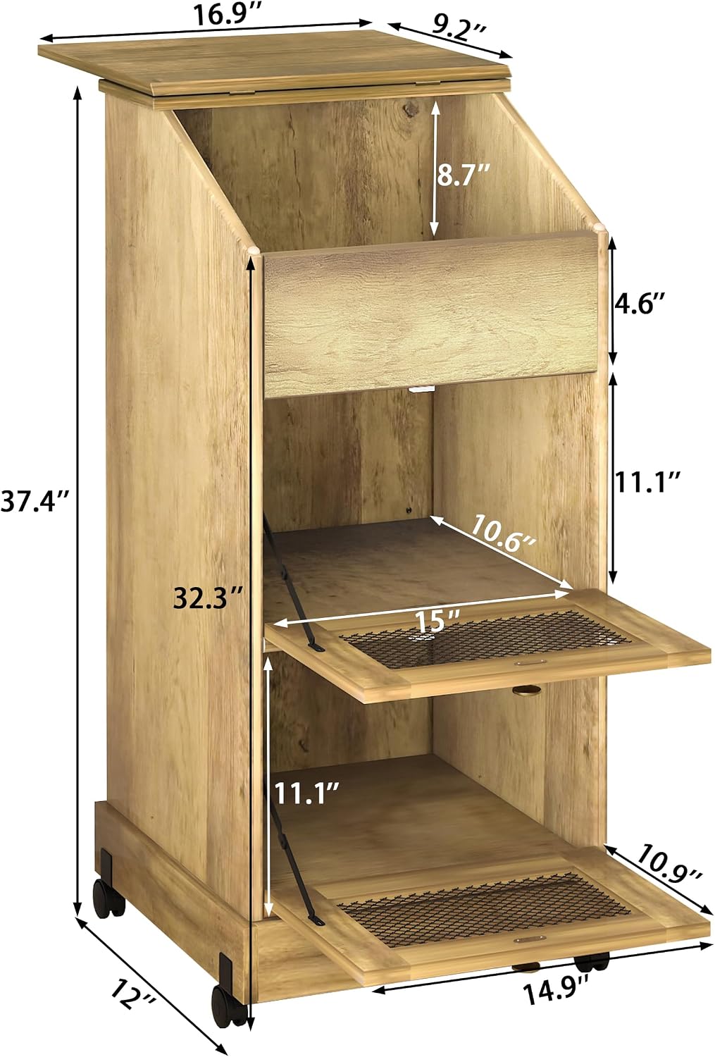 Gabinetes de almacenamiento de - Food Storage On Wheels reseña y precio