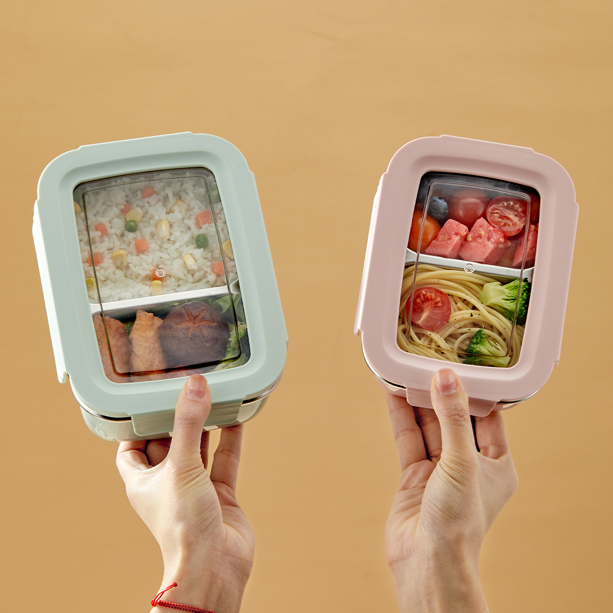 Fiambrera con compartimento de - Glass Meal Prep Container reseña y precio