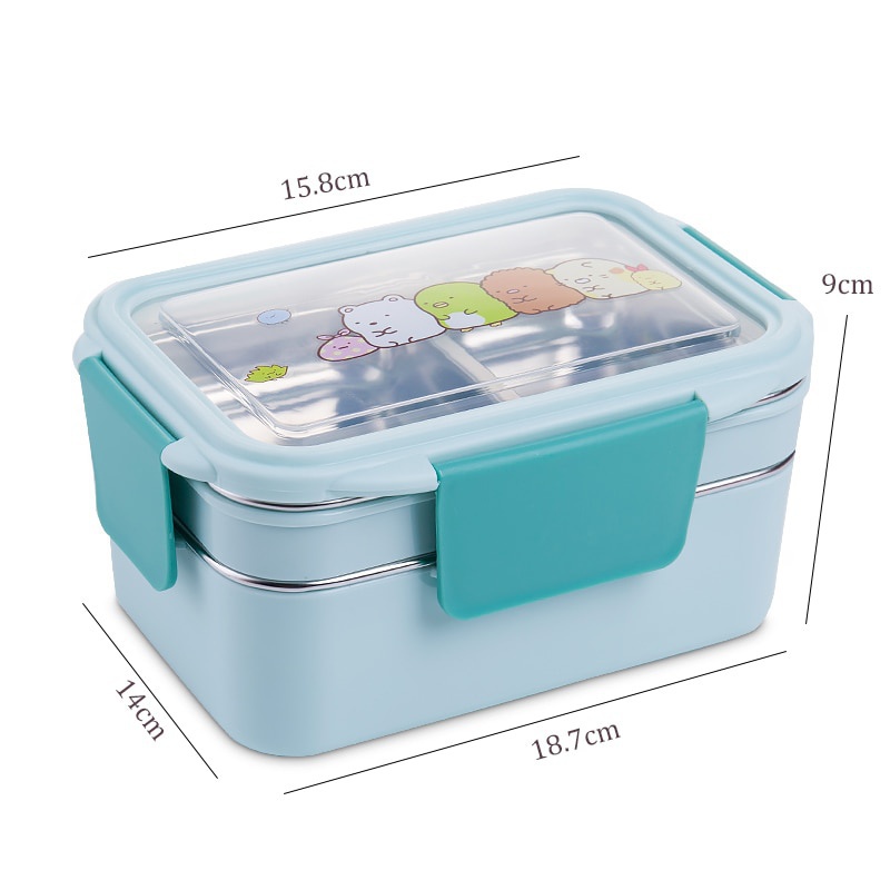 Fiambrera de dibujos animados  - Glass Meal Prep Container reseña y precio