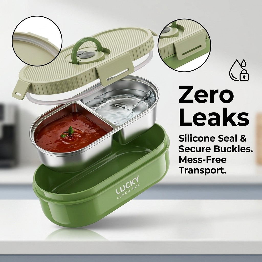 Lonchera de Acero Inoxidable 3 - Food Storage Underground reseña y precio