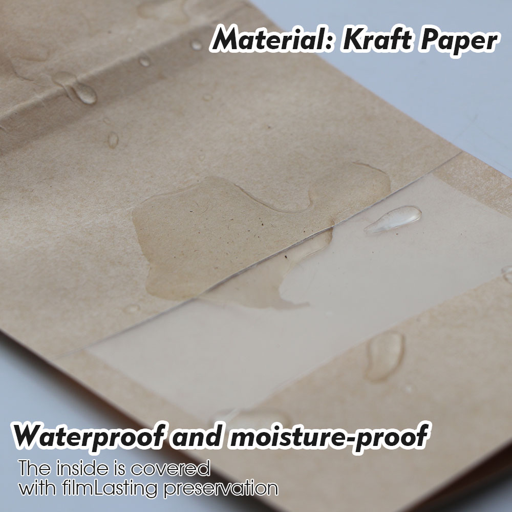 Bolsas de papel Kraft con cier - Food Storage Bags Zip Lock Pouch reseña y precio