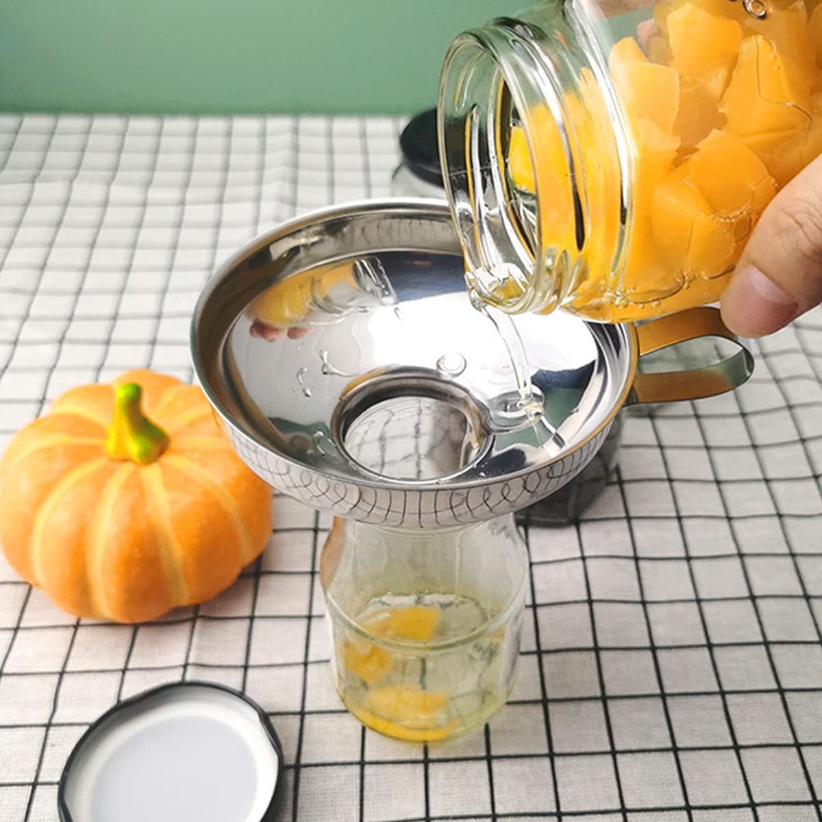 Embudo de acero inoxidable Emb - Mason Jar Wide Mouth reseña y precio