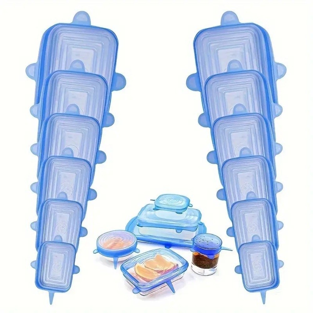 6 tapas de silicona elásticas  - Silicone Stretch Lid reseña y precio