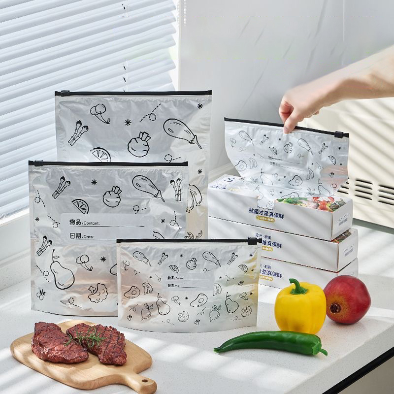 Bolsa de 10 bolsas grandes par - Food Storage Bags Zip Lock Pouch reseña y precio