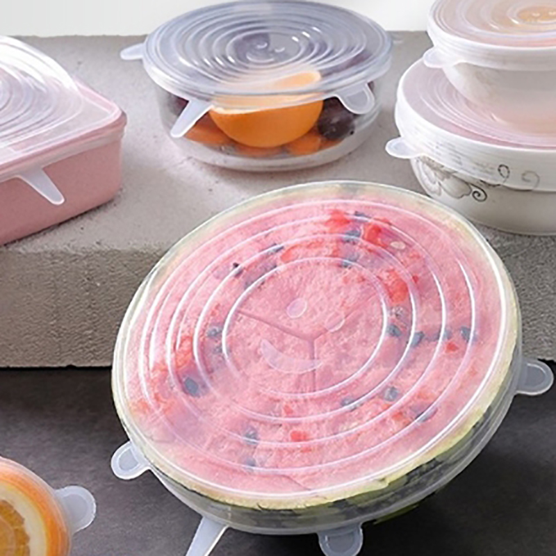 Nuevas 6 tapas de silicona ada - Silicone Stretch Lid reseña y precio