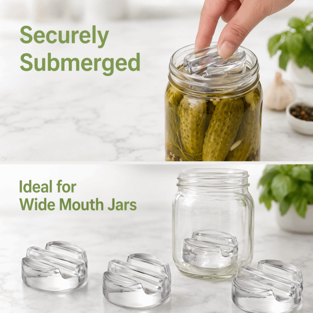 Pesas de vidrio fermentadas co - Mason Jar Wide Mouth reseña y precio
