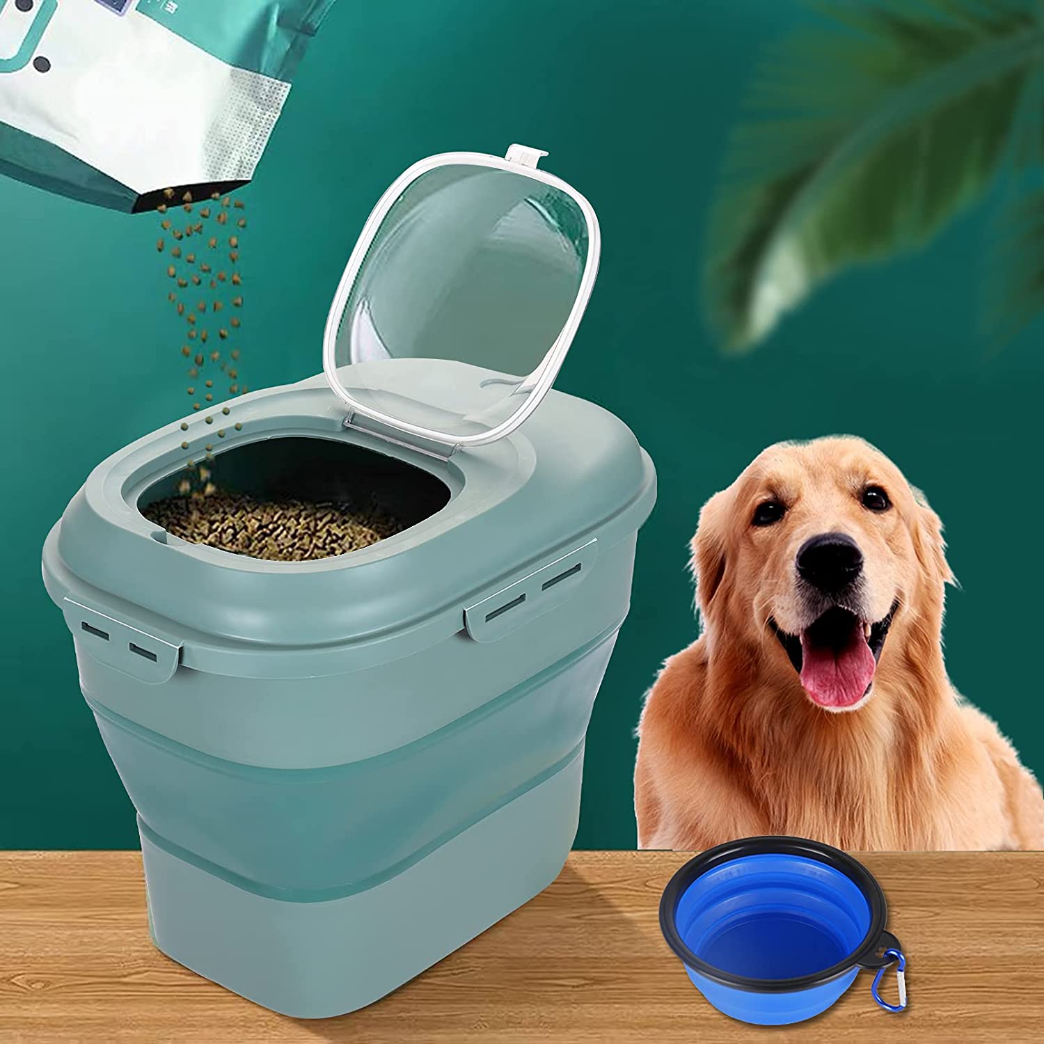 Contenedores plegables de alma - Dog Food Storage Xl reseña y precio