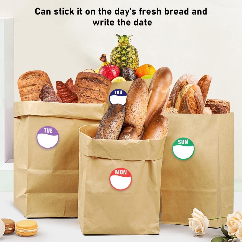 Nuevas pegatinas semanales de  - Food Storage Label reseña y precio