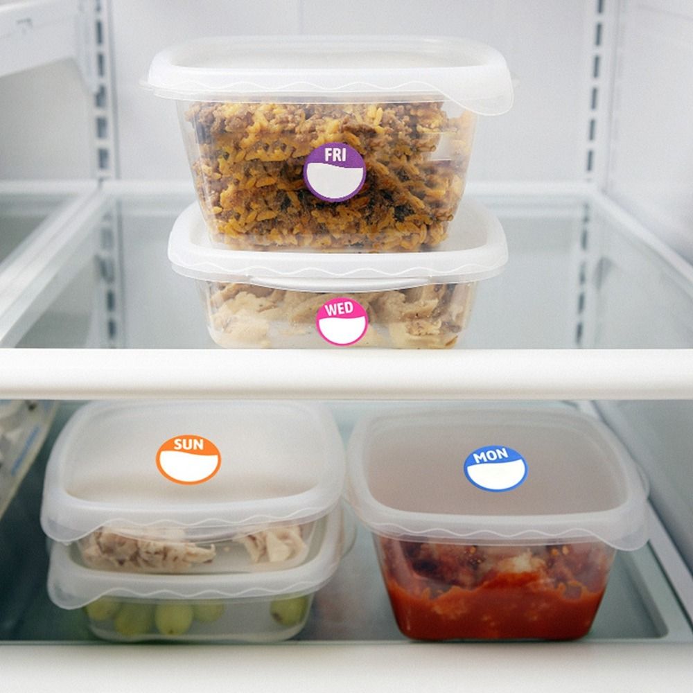 Nuevas pegatinas semanales de  - Food Storage Label reseña y precio