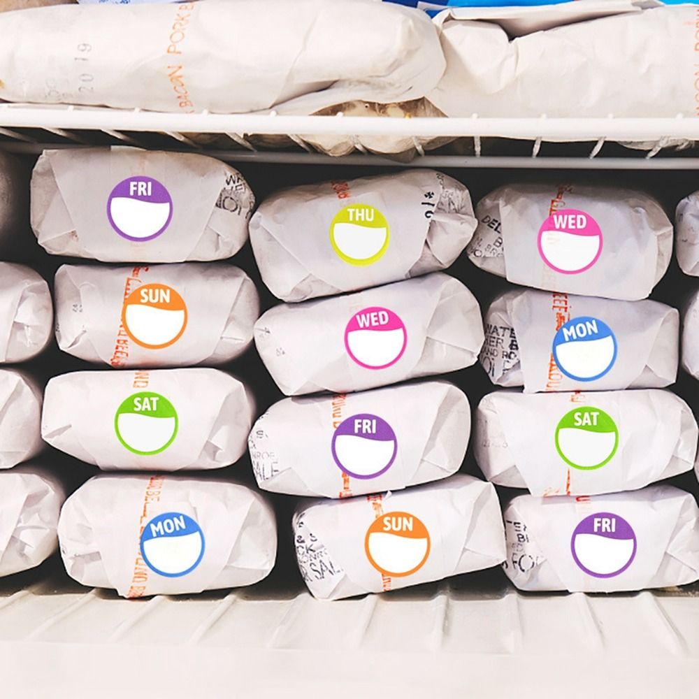 Nuevas pegatinas semanales de  - Food Storage Label reseña y precio