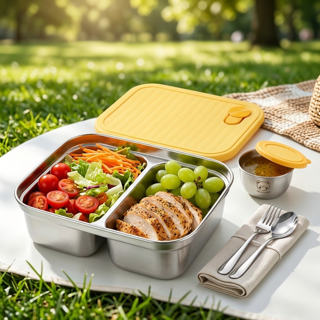 Contenedor de almuerzo de acer - Food Storage Underground reseña y precio