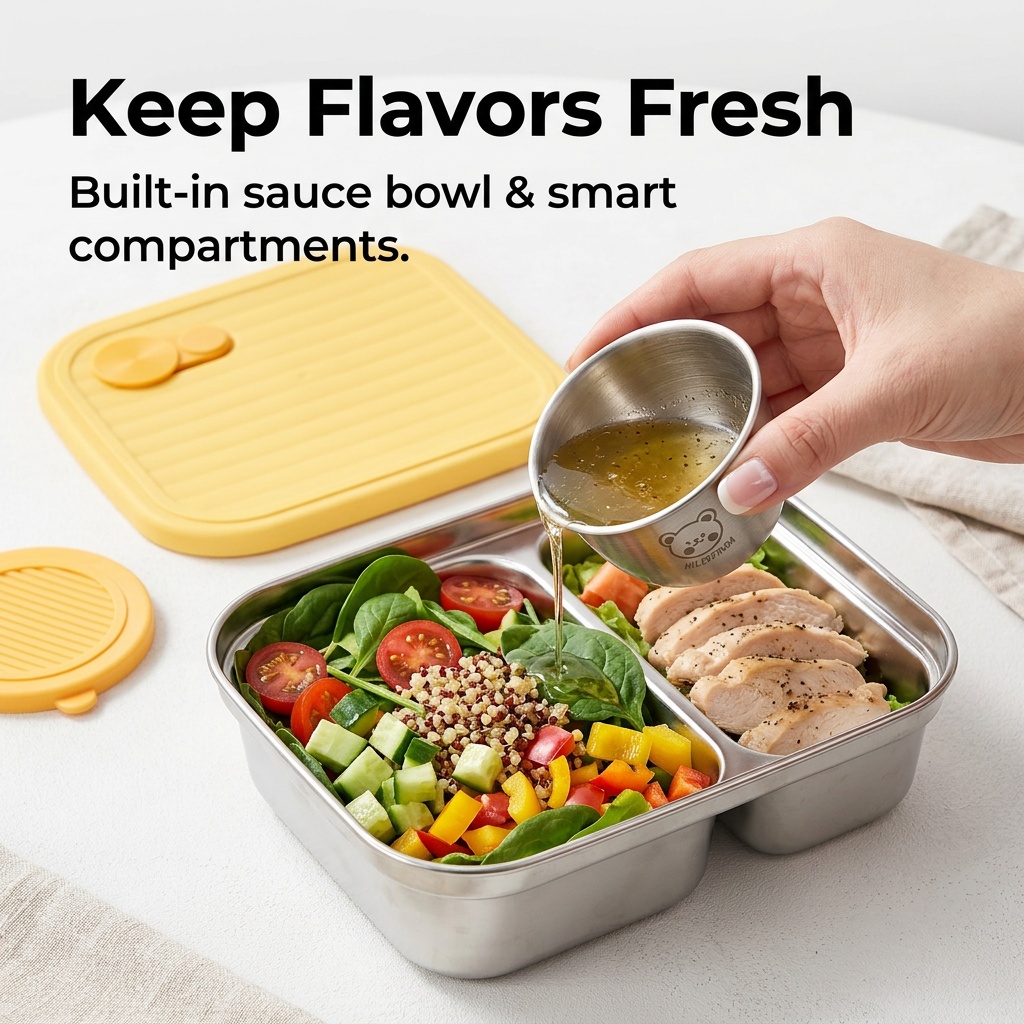 Contenedor de almuerzo de acer - Food Storage Underground reseña y precio