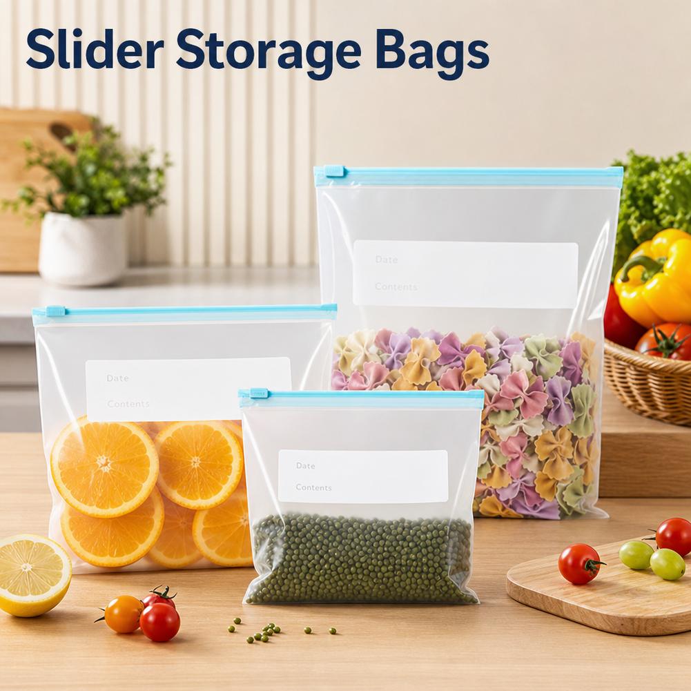 Bolsa con cierre reutilizable, - Food Storage Bags Zip Lock Pouch reseña y precio