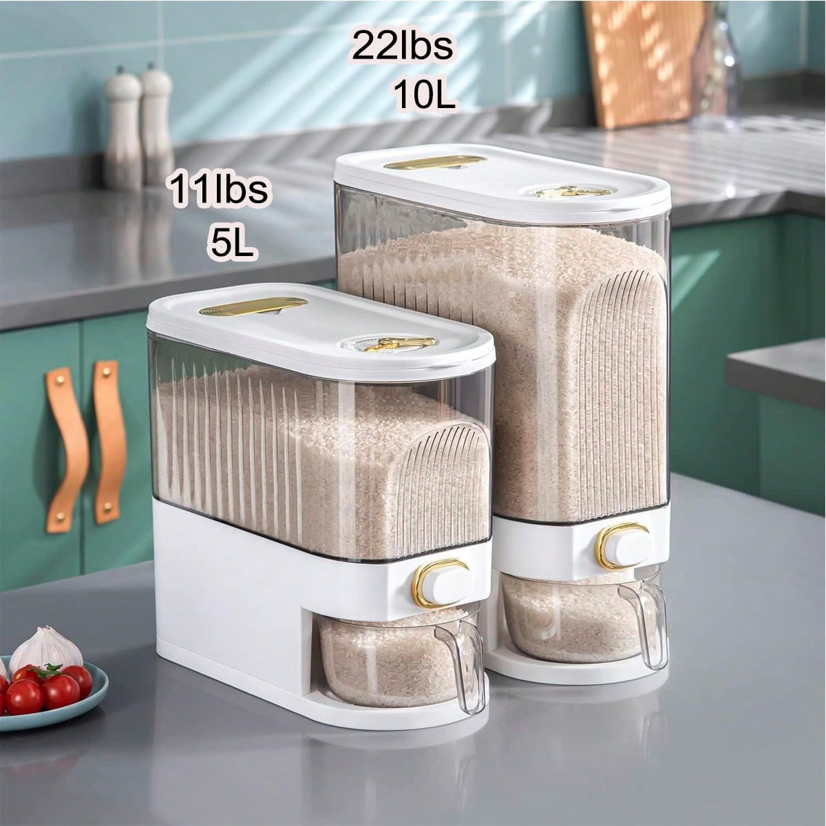 1 recipiente para arroz con ta - Dog Food Storage Xl reseña y precio